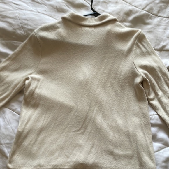 Madewell Brushed Ribbed Polo Crop Cardigan - Picture 7 of 7